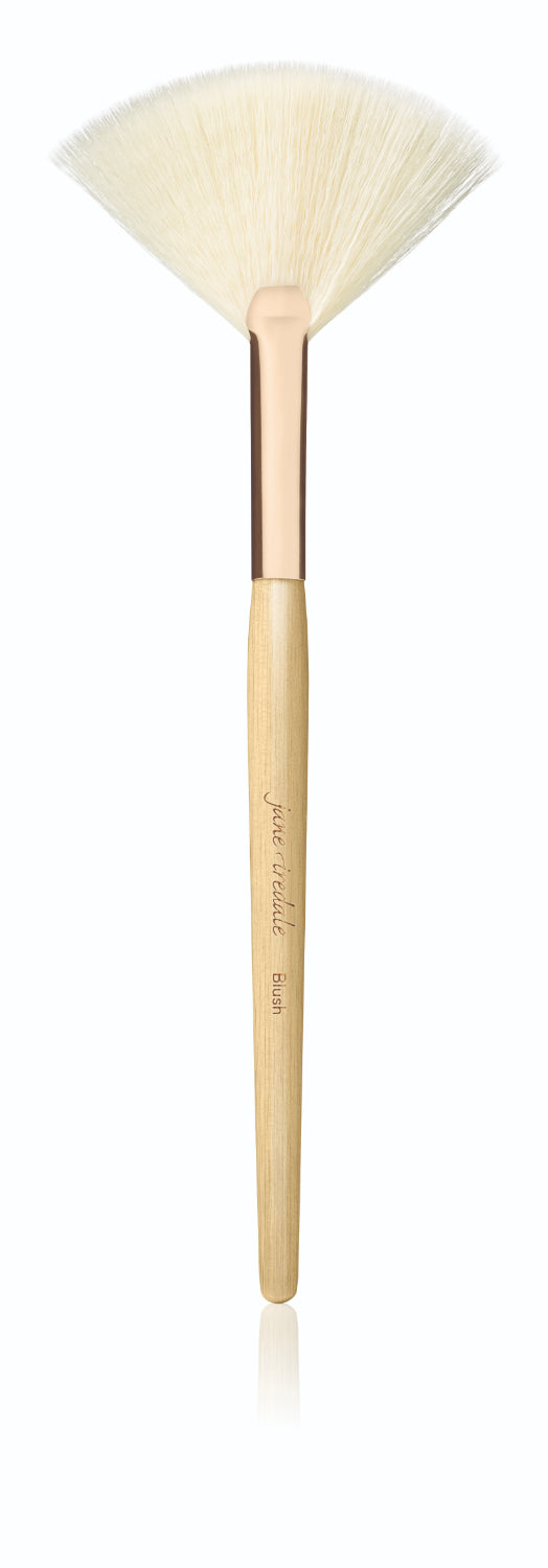 Blush Brush White Fan